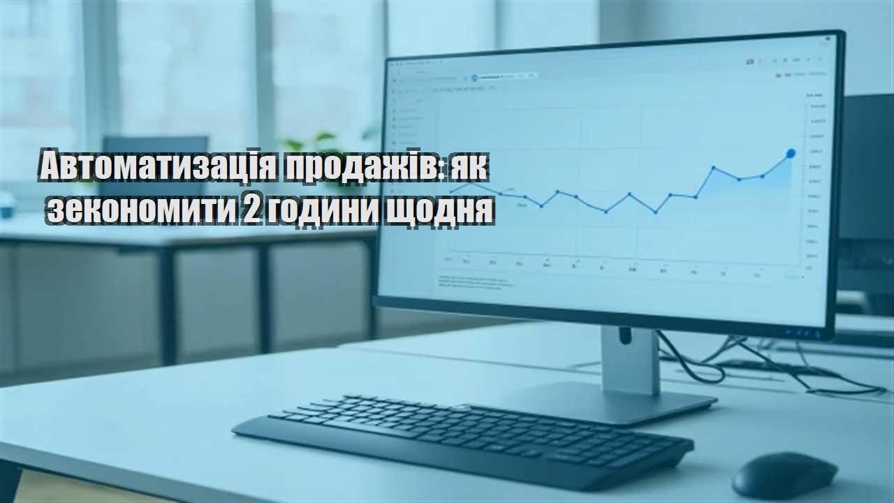 Детальніше про статтю Автоматизація продажів: як зекономити 2 години щодня