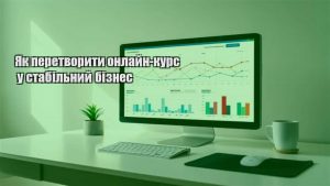 Детальніше про статтю Як перетворити онлайн-курс у стабільний бізнес